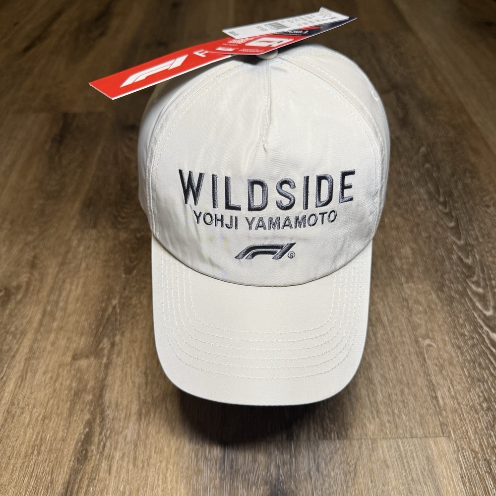 Yohji Yamamoto x Formula One F1 Snapback Hat Tan Beige Black Wildside Grand Prix